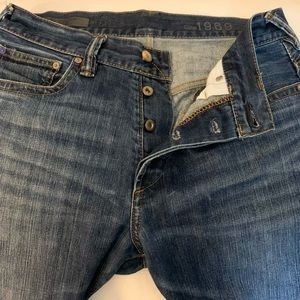 GAP MEN'S SLOUCHY SLIM 1969 JEANS, BUTTON-FLY, 31x30